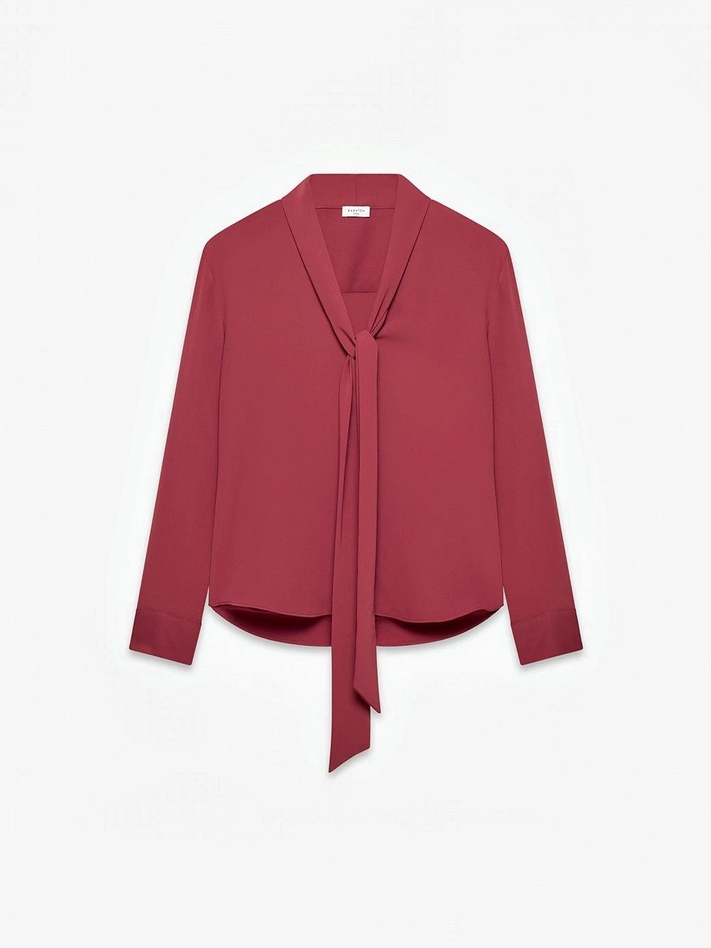Babaton Hestia Blouse Tie-Neck Red XS